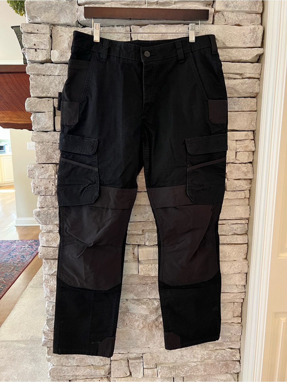 Carhartt Men's Black Tactical Cargo Pants with Knee Panels